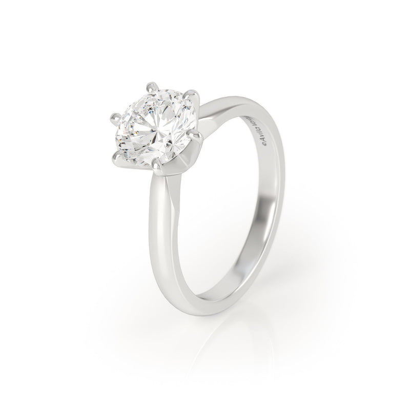 Avila Vara Io Ring in White Gold