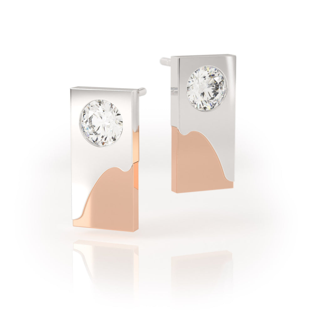 
                  
                    Avila Vara Dualiti Dual Tone Earrings in Rose gold
                  
                