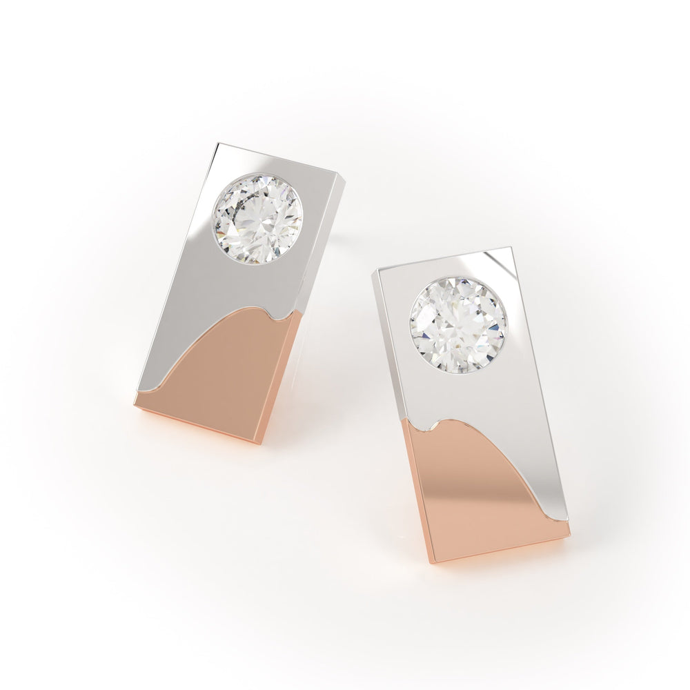 
                  
                    Avila Vara Dualiti Dual Tone Earrings in Rose gold
                  
                
