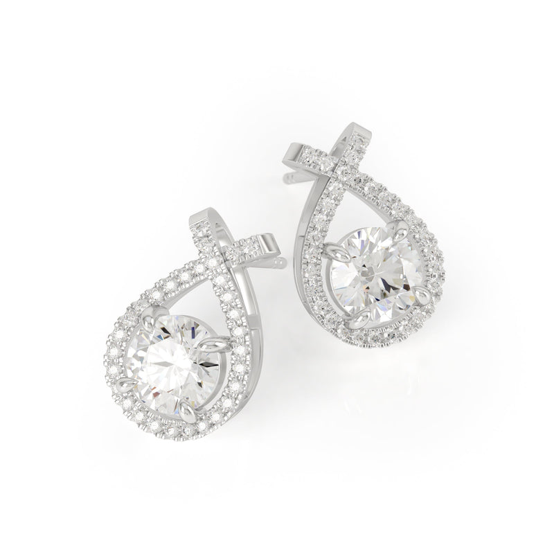 Avila Vara Karisa Earrings in White Gold