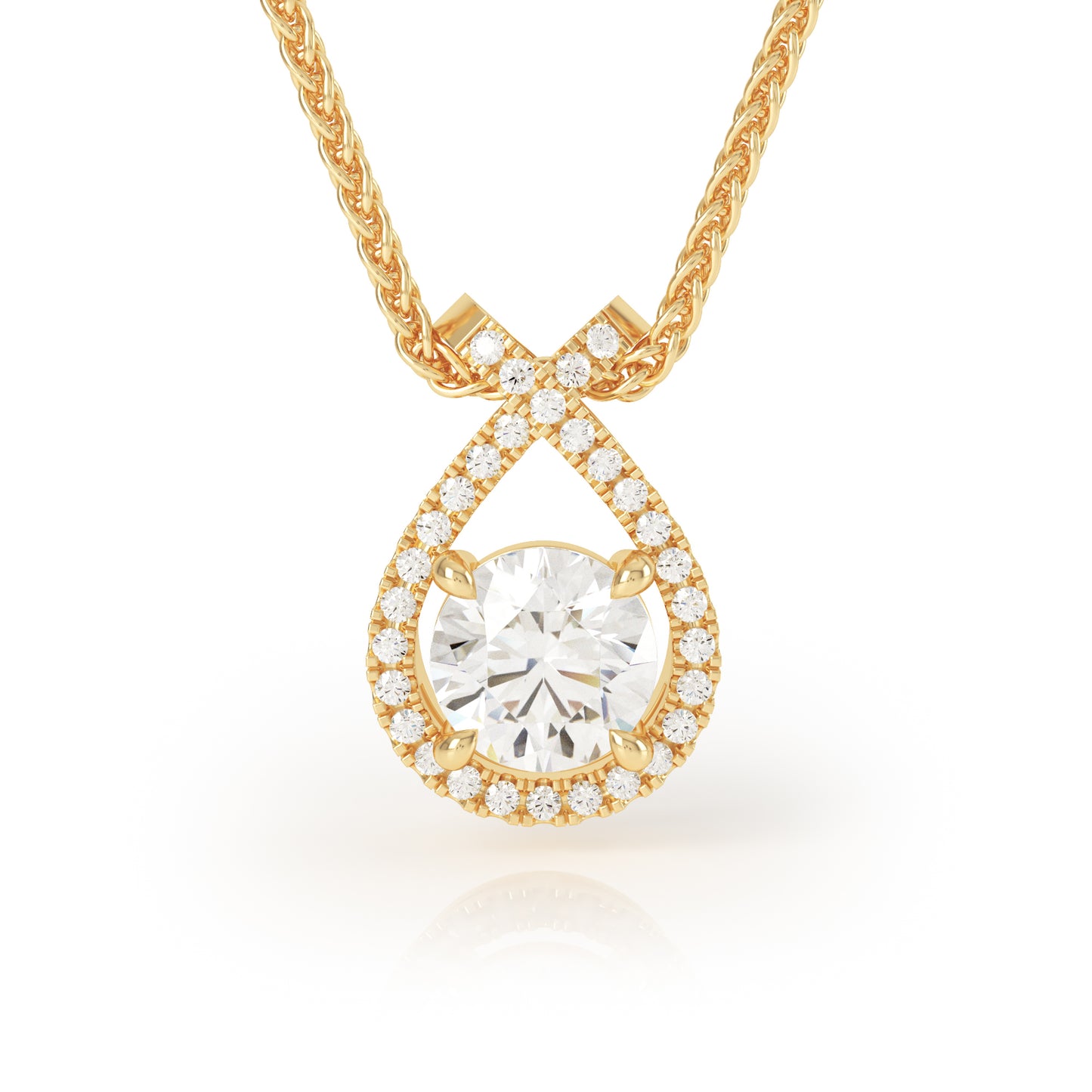 2ct Diamond Karisa Necklace in Yellow Gold 