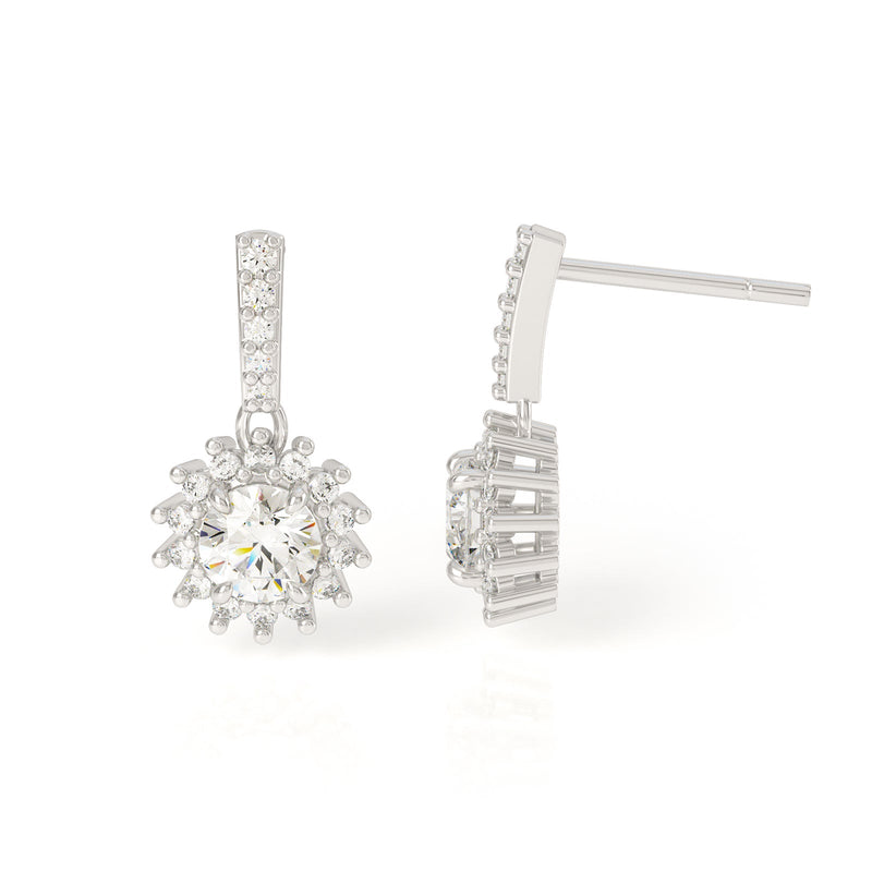 Avila Vara Asteri Earrings in White Gold