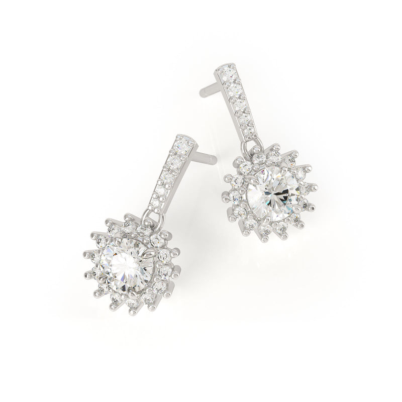 Avila Vara Asteri Earrings in White Gold