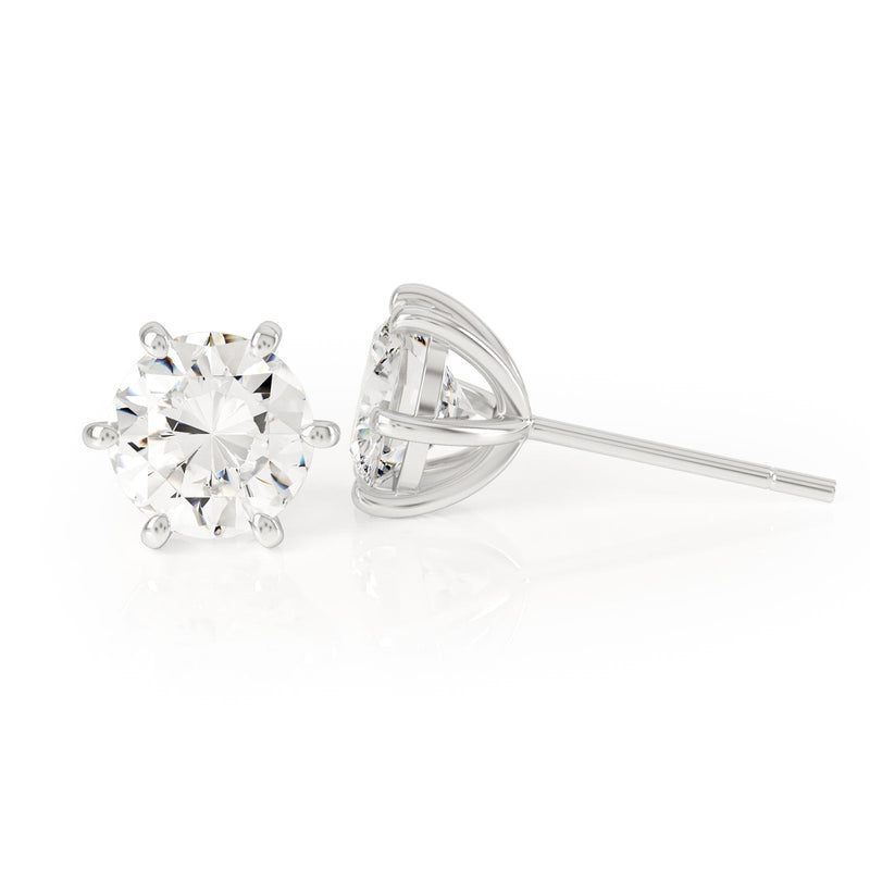 Avila Vara Io Earrings in White Gold