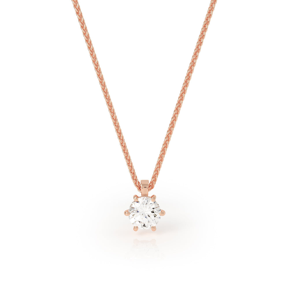 
                  
                    IO Lab Diamond Solitaire Pendant in 18k Rose Gold
                  
                