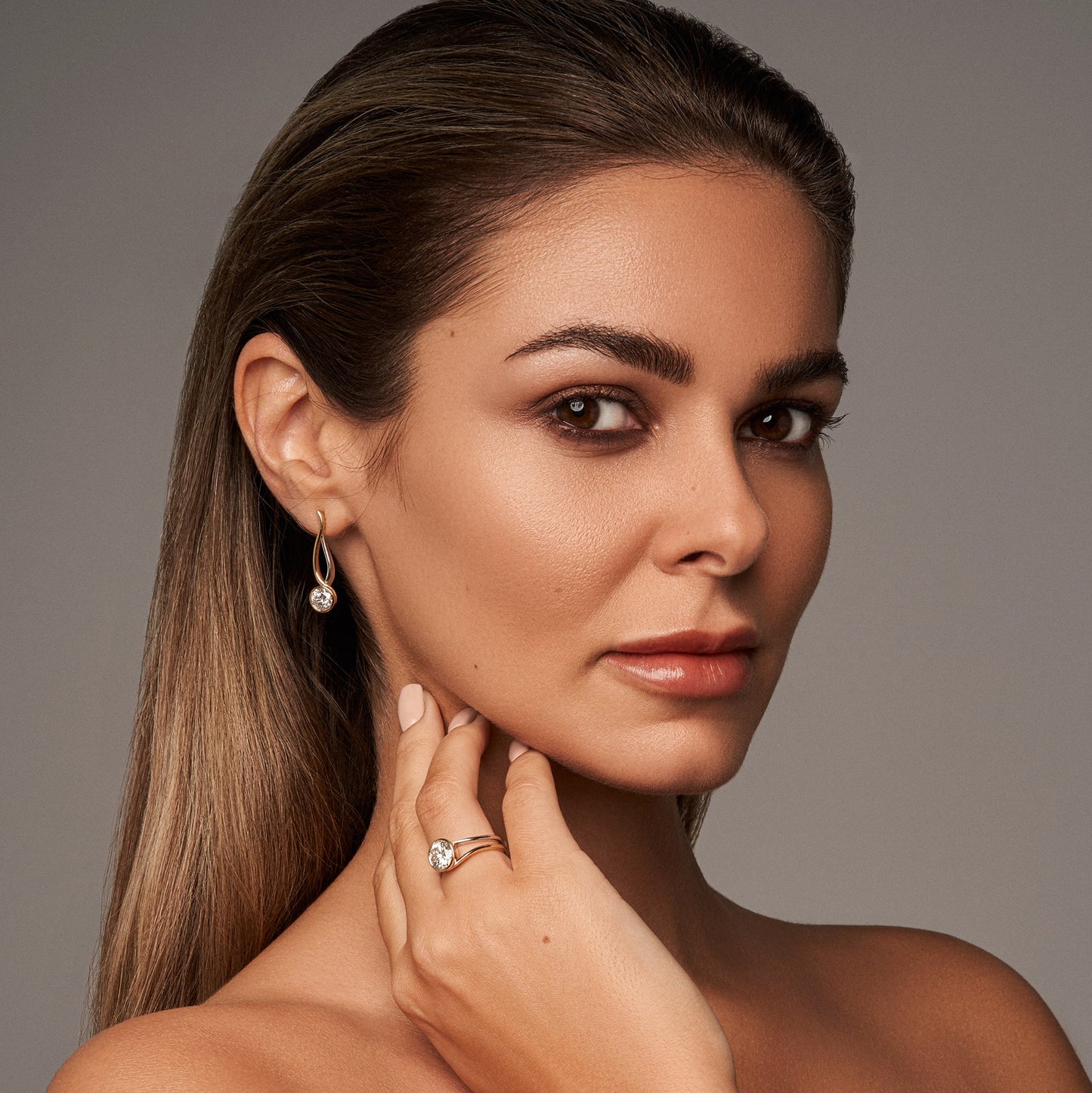 TWYN DIAMOND DROP EARRINGS Avila Vara